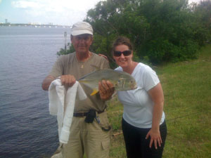 candice fishing with daytona's captain barry