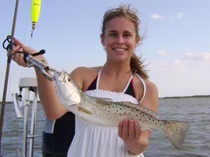 candice fishing with daytona's captain barry